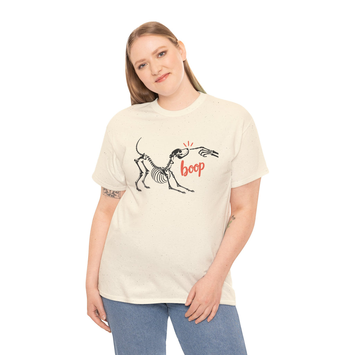 Spooky Season Halloween Skeleton Shirt, Boop Dog Trendy Fall Gift For Women