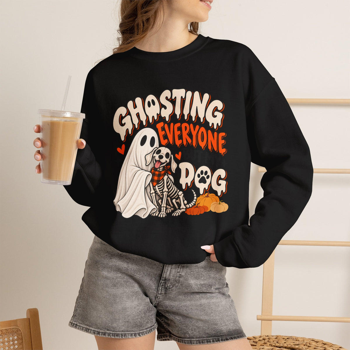 Introvert Dog Mom Halloween Sweatshirt, Funny Sarcastic Gift For Women