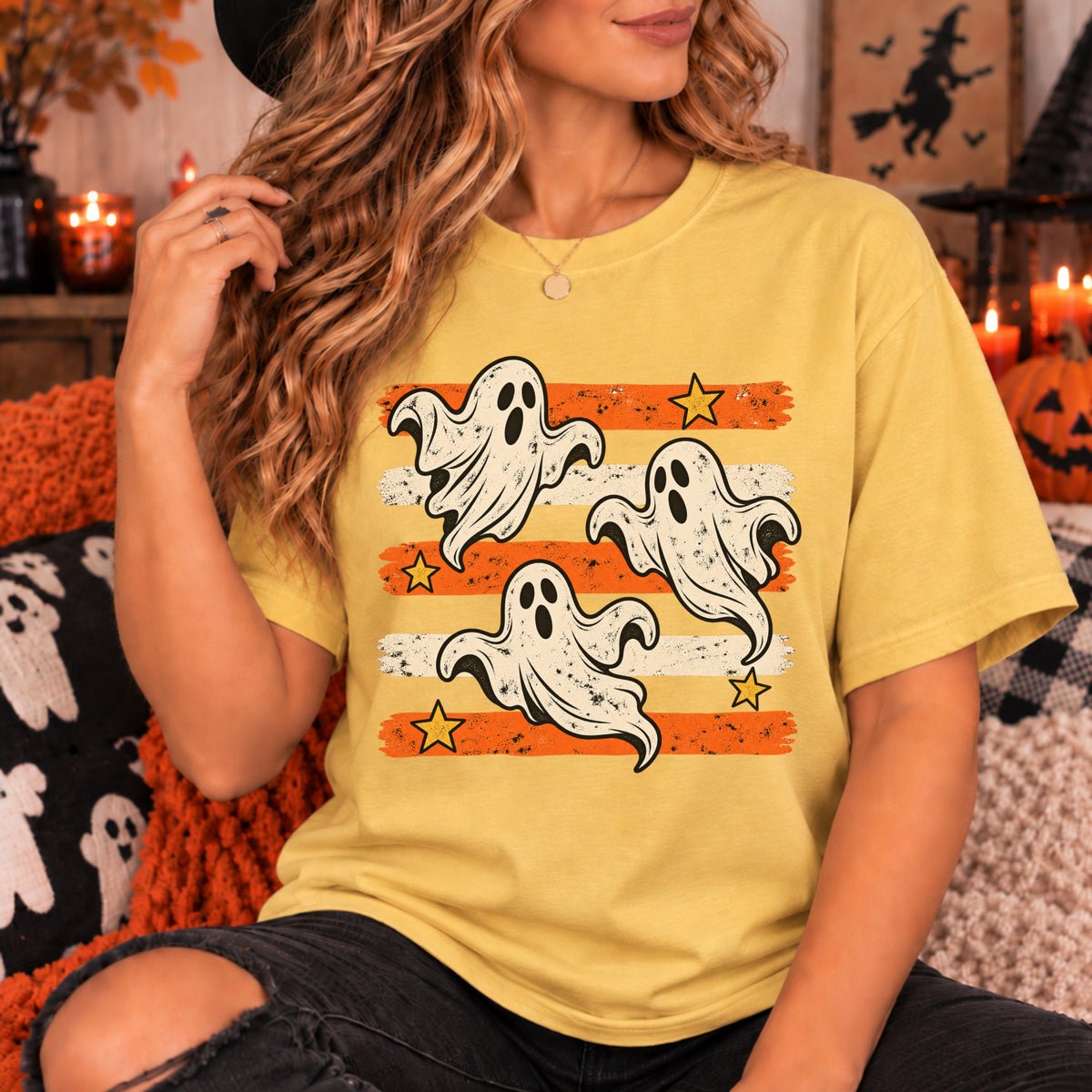 Spooky Season Halloween Ghost Shirt, Trendy Fall Gift For Women